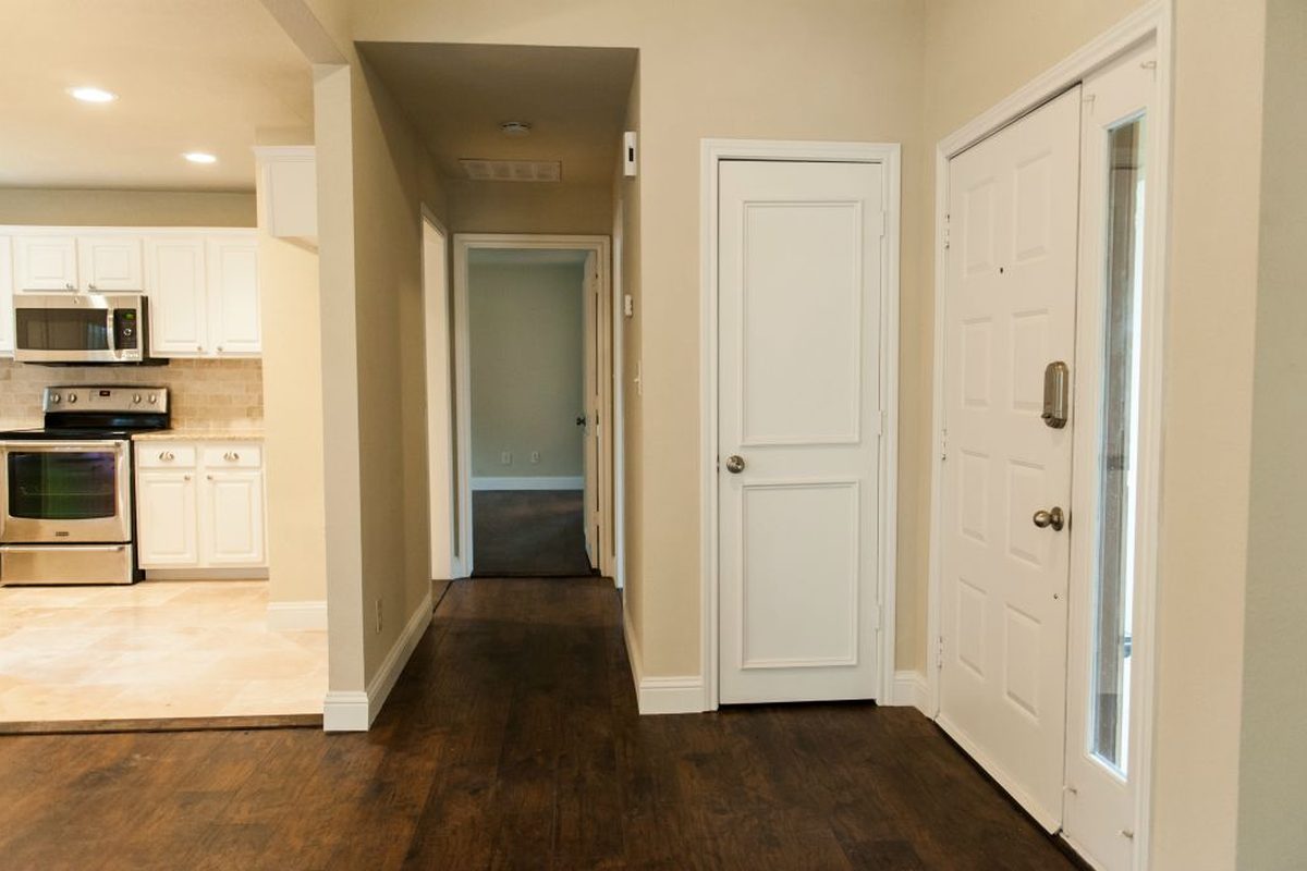 Hall and pantry off the kitchen.